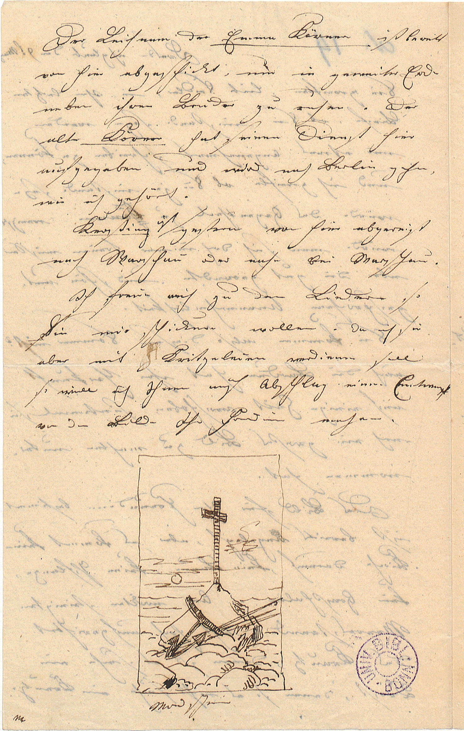 Friedrich, Caspar David: Brief an [Louise Caroline Sophie] Seidler. Dresden, 9.5.[1815], Seite [2]