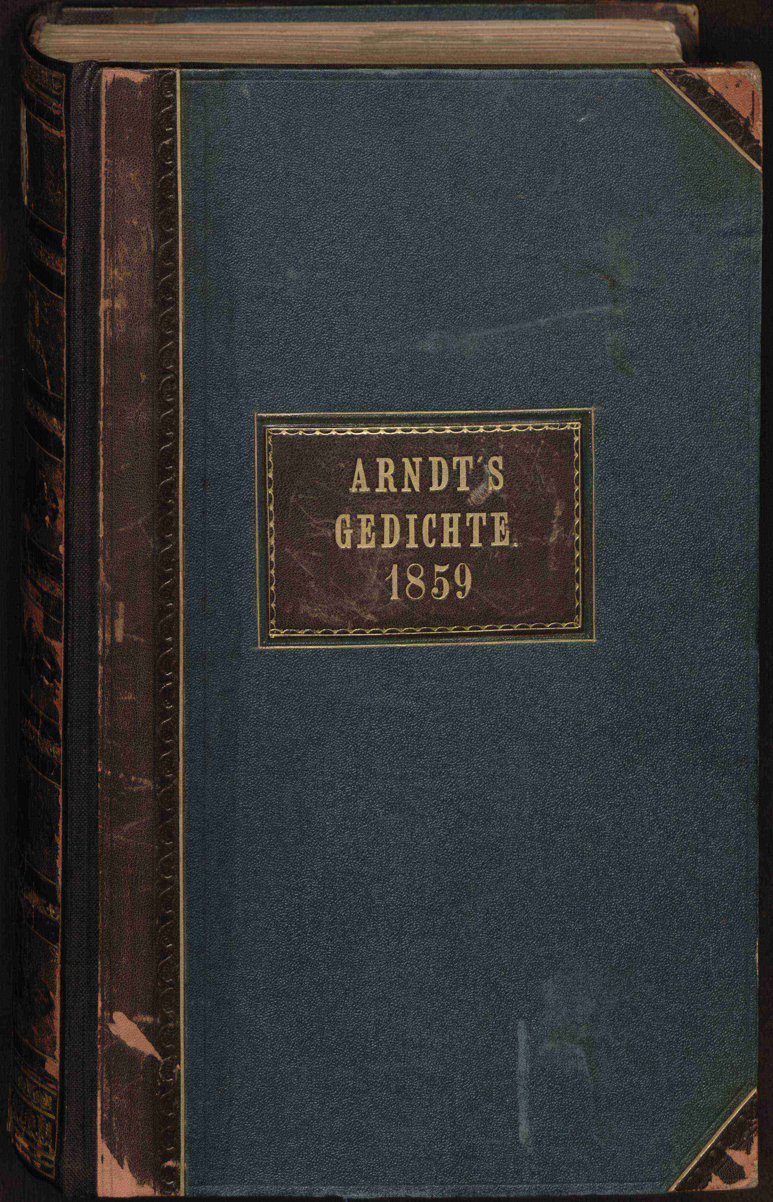 Arndt's Gedichte, Manuskript (Bonn, 1859)